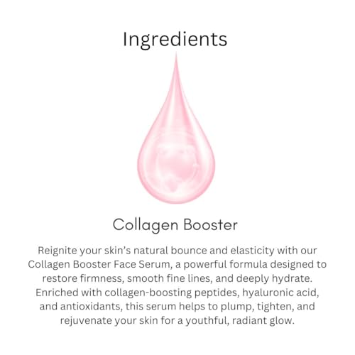Image of khadi Collagen Booster Face Serum, Anti-Aging Hydrating & Brightening Facial Serum for Wrinkles, Fine Lines, Skin Tightening & Firming, All Skin Types, 30ml