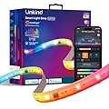 Linkind LED Strip Lights RGB 25ft, Smart Light Strip Work with Alexa and Google Home, App Control Music Sync Segmented Color Changing Led Lights for Bedroom Kitchen