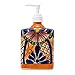 Casa Fiesta Designs Talavera Ceramic Soap & Lotion Dispenser, for Kitchen or Bathroom Countertops - Hand Painted Mexican Pottery - Jabonera (Multicolor)