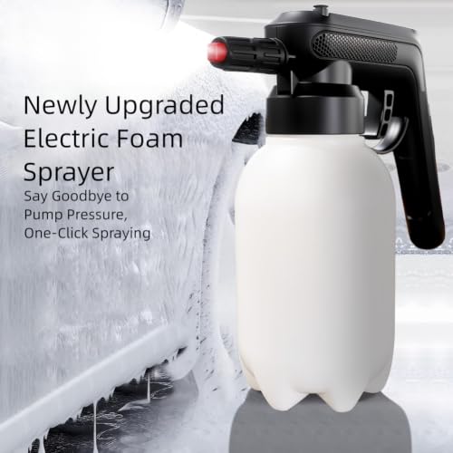 Pulverizador eléctrico de espuma 1,5L a batería en PE para lavado de coches y hogar 3