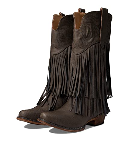 Image of ROPER Womens Rickrack Snip Toe Casual Boots Mid Calf Low Heel 1-2 inch