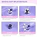 Cehim Inflatable Shampoo Basin - Portable Shampoo Bowl, Hair Washing Basin for Bedridden, Disabled,Injured, Hair Wash Tub for Dreadlocks and at Home Sink Washing (Light purple)