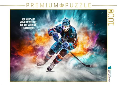 CALVENDO Puzzle EIN Motiv aus dem Kalender Eishockey und Positive Gedanken | 1000 Teile Lege-Größe 64 x 48 cm Foto-Puzzle für glückliche Stunden CALVENDO Puzzle EIN Motiv aus dem Kalender Eishockey und Positive Gedanken | 1000 Teile Lege-Größe 64 x 48 cm Foto-Puzzle für glückliche Stunden
