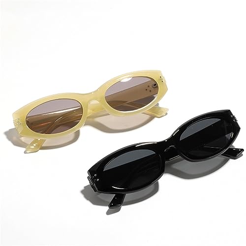 Retro Oval Sunglasses for Women Narrow Sunglasses Male UV400 Summer Accessories3