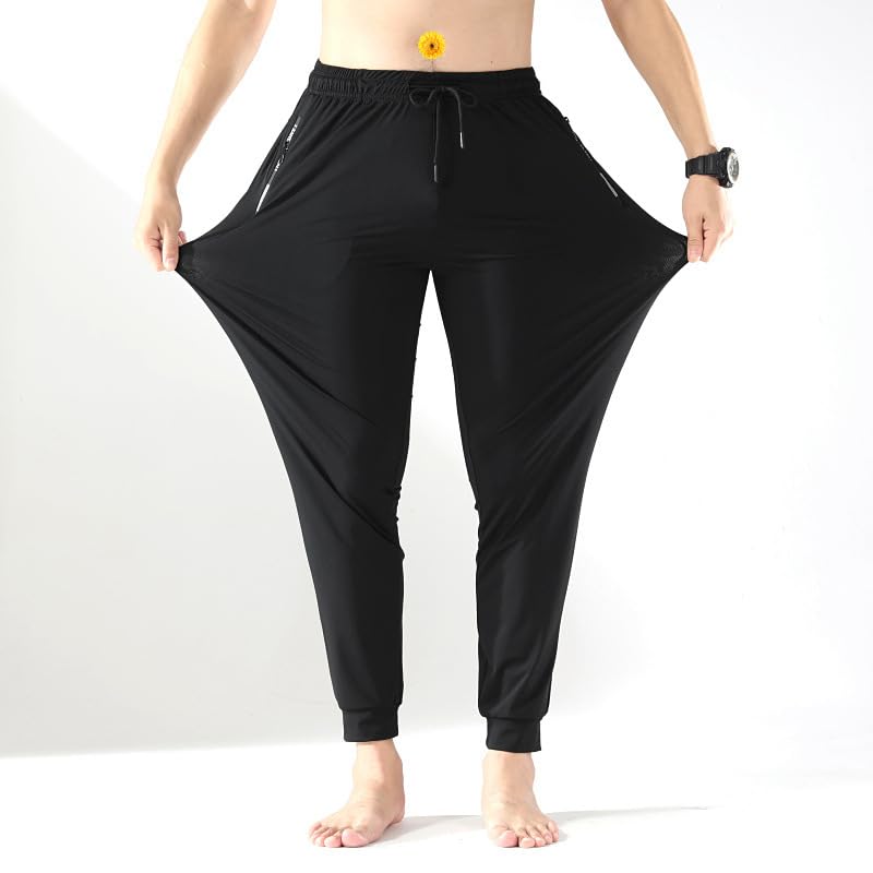 Comfyfit Pants for Older Women, Comfy Fit Pants Stretch Active Pant s Stretch Active Breathable & Quick Drying Pant (Black-Straight,X-Large)