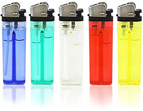 EPISENT 25 Multicolour Child Safe Disposable Lighters With Adjustable Flame