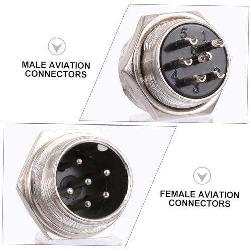 Set de 12 conectores aviación macho y hembra miniatura 7