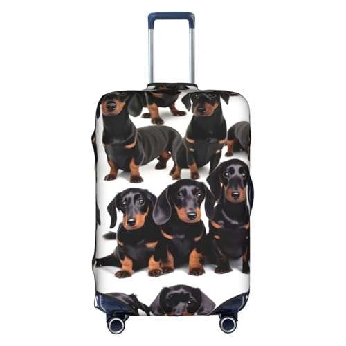 Housse de protection élastique pour valise blanche Teckel