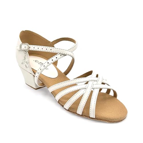 Mambo Open Toe Ballroom Shoes, 1 1/4 Heel, Rhinestone Buckle - Lacey Schwimmer - Mambo - BL300, BL301