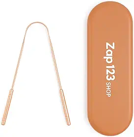 Raspador Limpador De Língua Com Estojo Inox