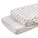 ALVABABY 2Pack Changing Pad Cover,100% Organic Cotton,Large 32" X 16"，Soft and Light，Baby Cradle Mattress for Boys and Girls 2TCZ01