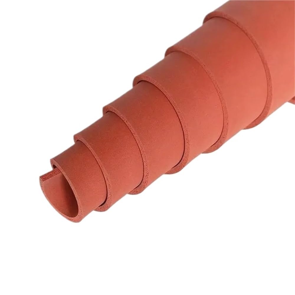 Silikonowa mata do pras termicznych Czerwona uszczelka z pianki silikonowej 500x500x(1-6) mm do sprzętu drukarskiego(500x500x6mm)