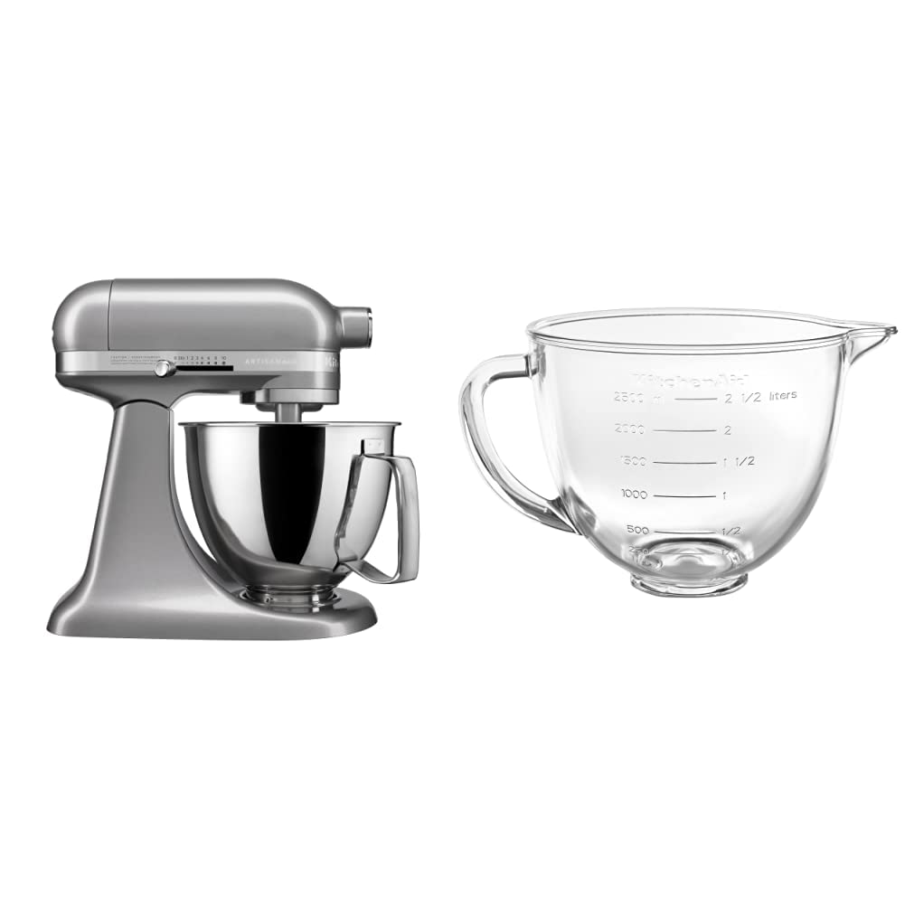 KitchenAid Artisan シルバー ミキサー KitchenAid 5 Quart Artisan Stand Mixer in Contour Silver