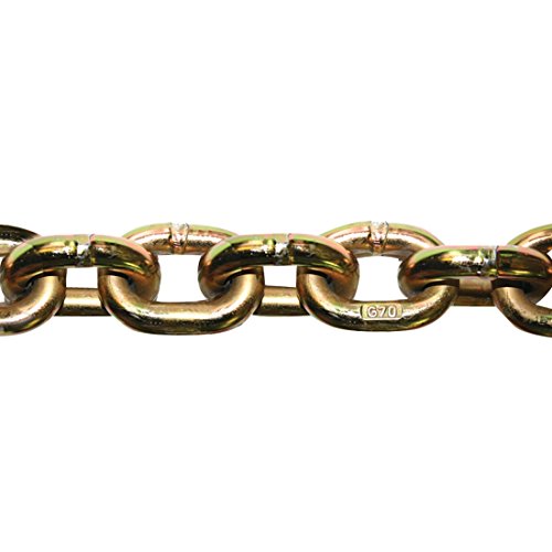 Vulcan Binder Chain With Clevis Grab Hooks - Grade 70-3/8 Inch X 20 Foot - 2 Pack - 6,600 Pound Safe Working Load #TOP4