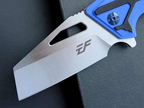 Eafengrow Ef933 Pocket Folding Knife Edc D2 Steel Blade Knives G10 Handle Pocket Clip Edc Knife Emergency Outdoor Camping Tools (Blue) #TOP3