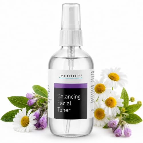 YEOUTH Tonico Facial con Alantoína y Camomila, Sin Alcohol Tónico Facial Equilibrante, Hidratante para Todo Tipo de Piel, PH Balanceado 100ml