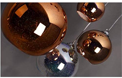 Moderne 3d Bunte Glaskugel Pendelleuchte - Neuheit Glas Lampe Led Feuerwerk Kugel Leuchtstern Bunter Kronleuchter E27… – Bild 5
