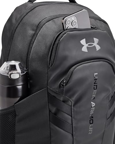 UNDER ARMOUR Hustle 6.0 Pro Backpack Sac à dos unisexe adulte (1-Pack), Noir/Noir/Noir, One Size, Bagages