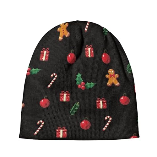 Babrukda Winter Kids Beanie for Cold Weather Skull Hat for Girls Boys Christmas Tree Child Beanies Knitted Skull Cap2