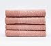 Produktbild my cocooning, 4er-Set Handtücher Retro (rosa) | kuschelweich & saugfähig | 100% Baumwolle öko-tex-Zertifiziert | 4 Handtücher 50 x 90 cm