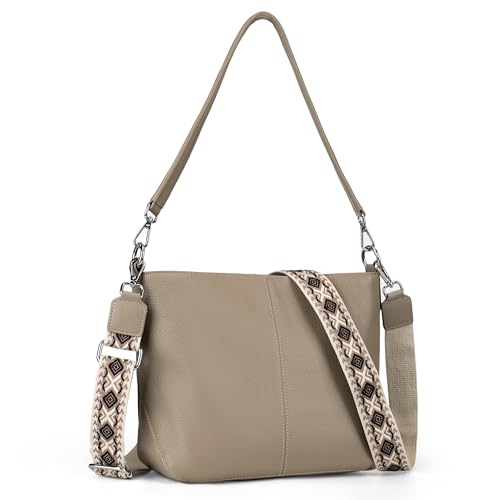befen Genuine Leather Crossbody Hobo Bag