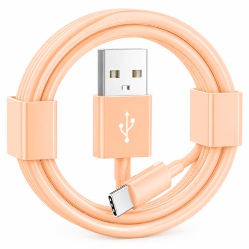Image of 3.3FT long Orange Car Carplay Cable for iPhone 17 /16 /15, USB A to USB C Cable Compatible for iPhone 17Air, 17 /16 /15 Pro Max,17E /16E /Plus, iPad 10th /11 Gen,iPad Pro 12.9,Air 5th /4th Charging Cable Cord
