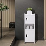 Armoire multifonction : l'armoire de salle de bain est une merveilleuse combinaison de design simple et de charme moderne, ce qui en fait un ajout élégant à votre intérieur. Il peut être utilisé comme organisateur de maison dans votre salle de bain, salon, buanderie, toilettes, entrée, couloir, cuisine et chambre pour tous vos besoins de rangement.