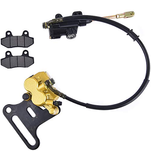 Pinza de freno hidráulica trasera, cilindro principal de freno de repuesto para ATV Quad de 70 cc, 110 cc, 125 cc, 150 cc Cover