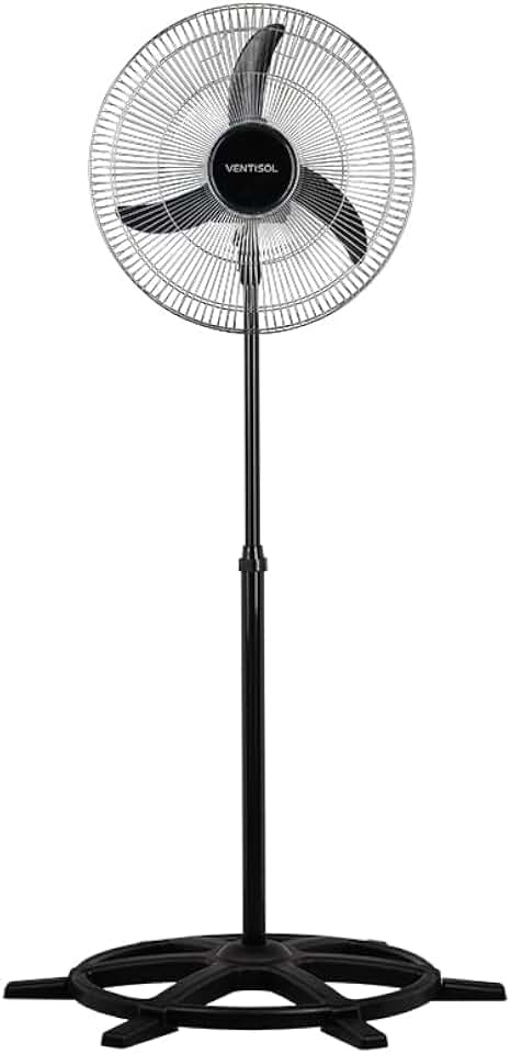 Ventisol Ventilador de Coluna Oscilante, Premium, Preto, 50cm, Bivolt