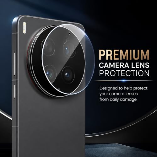 Image of FIRST MART Camera Lens Protector for Vivo X300 Ultra | 9H Tempered Glass, HD Clear, Scratch Resistant, Anti-Fingerprint, Case-Friendly | Crystal Clear, Pack of 1