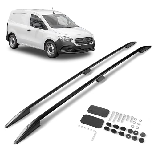 CHROMEMASTER | Barras Portaequipajes, Rieles de Techo Compatible con Mercedes Citan L2 Largo 2021+; Se Utilizan para el Montaje de Portaequipajes de Techo, Cajas de Techo o Portabicicletas; Aluminio