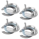PRETYZOOM Kitchen Faucet Repair Set, Faucet Mounting Parts, Sink Faucet Hardware, Anti Loosening Fixing Set, 4 Sets, Stainless Steel, for Bathroom Sink