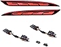 Pair CCFL Type-L LED Stop Brake Tail Lights Turn Signal Sequential Flashing Running Lamp Compatible with 2014-2020 Tesla Model S Rear Bumper