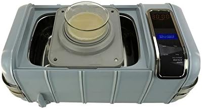 iSonicUltrasonic Cleaner P4831, 3.2Qt/3L, 80W superisized ultrasonic Stack transducer, with 500 ml Single Beaker Holder Set for DIY Liposomal Vitamin C, 110V for North America, Beige (P4831+BHK01B)