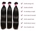 RUIMEISI Brazilian Straight Hair With Closure 3 Bundles Unprocessed Virgin Human Hair Bundles With Lace Closure Free Part Hair Extensions Natural Colorï¼ˆ12/14/16+10 Inch