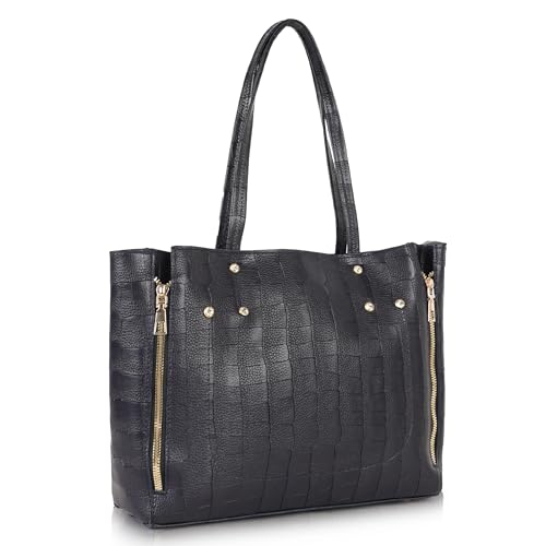 Image of DANIEL CLARK Crocodile Pattern Tote Bag for Womens, Big Purses And Handbag Ladies Big Shoulder Bag