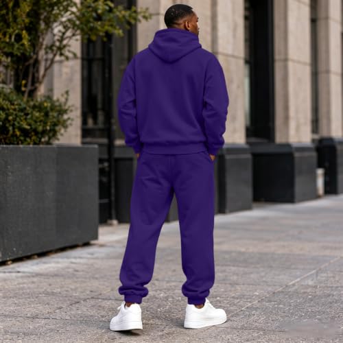 Elneeya Mens Sweatsuits Oversized Jogging Suits Fall Exercise Two Piece Set - image 7