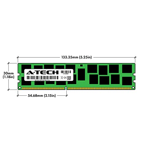 A-Tech 16Gb Kit (2X8Gb) Ddr3 1600Mhz Pc3-12800R Ecc Rdimm 2Rx4 1.5V Dual Rank Ecc Registered Dimm 240-Pin Server & Workstation Ram Memory Upgrade Modules (A-Tech Enterprise Series) #TOP6