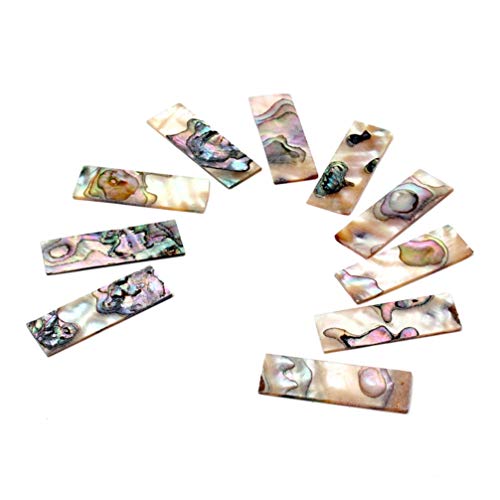 Milisten 10 Pcs Material de Embutimento de Guitarra Inlay Adesivo para Baixo de Guitarra Ukulele Ban