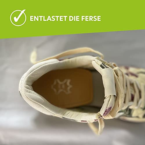 SULPO Hielverhogende inlegzolen - hielwig voor schoenverhoging - High Sole, boost zool - hielkussen van leer - inlegzolen groter maken - hielspoor-inlegzolen - orthopedische wig 5 mm