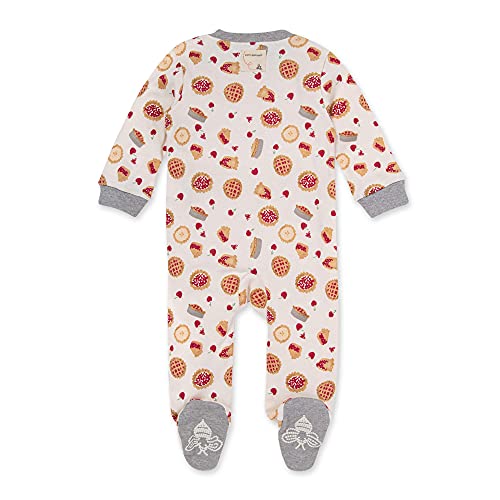 Image of Burt's Bees Baby unisex-baby Sleep & Play, Organic One-piece Romper-jumpsuit Pj, Zip Front Footed Pajama