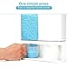 Conwomin Laundry Detergent Dispenser, Wall Mounted Laundry Scent Boosters Beads Dispenser with 2 Cups for Rice, Beans, laundry powder, Stain Remover Powder, Laundry Beads Container (105 oz)