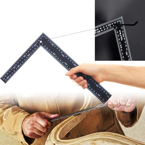 Image of Malfah L Square Ruler Aluminum Alloy Carpenter L Shape Angle Square Ruler,250 mm 600 mm MAF 400 MMX600 MM 16 inch X 24 inch