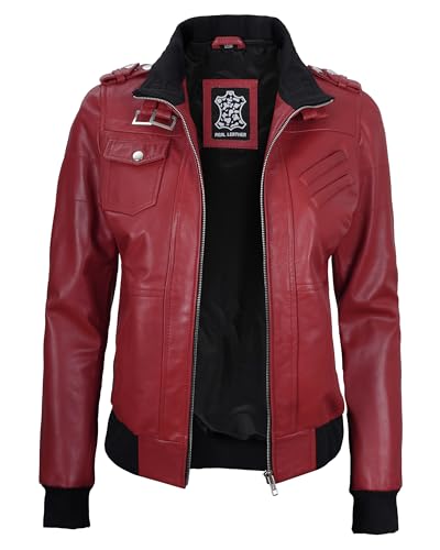 Blingsoul Leather Jacket Women - Real Lambskin Womens Leather Jackets With hood2