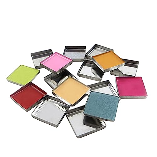LIFKOME Cacerolas Metálicas Vacías Para Sombra De Ojos y Rubor Cuadrado Para Personalizar Tu Maquillaje Polvo