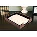 Dacasso Bonded Leather Desktop Letter Tray - Luxury Letter Holder & Paper Organizer for Desk - Office Organization & Executive Desk Decor - (Dark Brown)