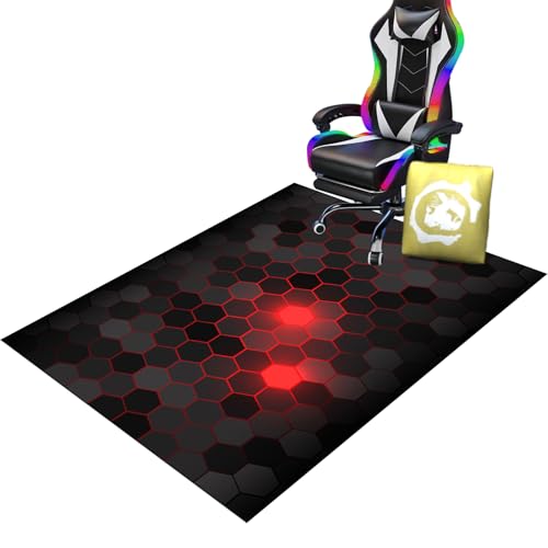 Alfombrilla para Silla de Escritorio, Alfombra Antideslizante Silla Gaming, Tapete para Silla de Oficina, Alfombrilla Antideslizante para Silla de Computadora de Juegos para Suelos 70 x 100 cm