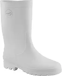 Nove 54 Bota Galocha em PVC, Cano Médio, Sem Forro, Tamanho 35/36, Cor Branca