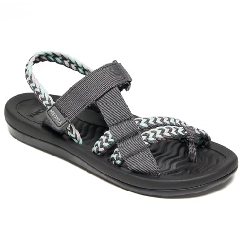 MEGNYA Comfortable Flip Flop Sandals for Ladies, Waterproof and Lightweight Hiking Sandals for...
