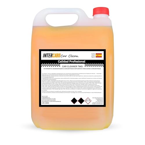 Intercabo – Détergent Dégraissant Moussant Concentré 5 L • Spécial Stations de Lavage Auto • Nettoyage Intensif de Châssis, Jantes et Bas de...